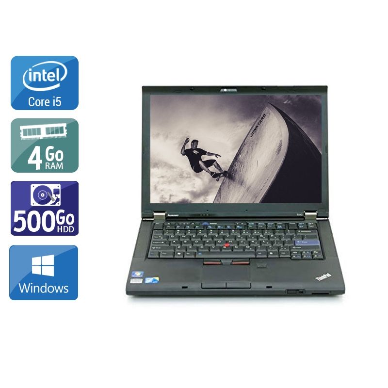 Lenovo ThinkPad T410 i5 4Go RAM 500Go HDD Windows 10