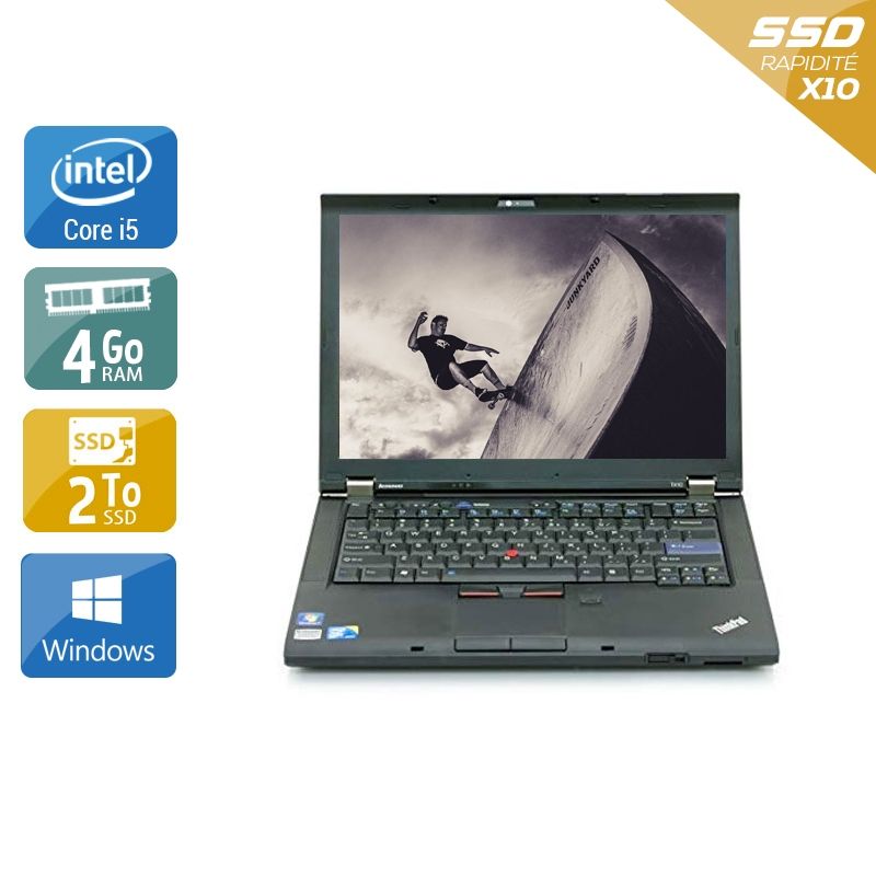 Lenovo ThinkPad T410 i5 4Go RAM 2To SSD Windows 10