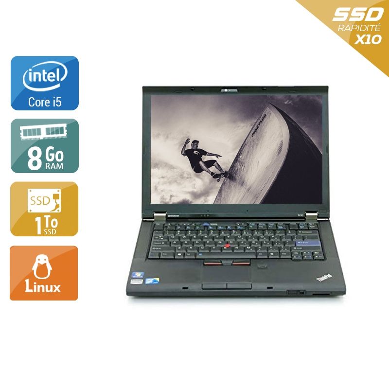 Lenovo ThinkPad T410 i5 8Go RAM 1To SSD Linux