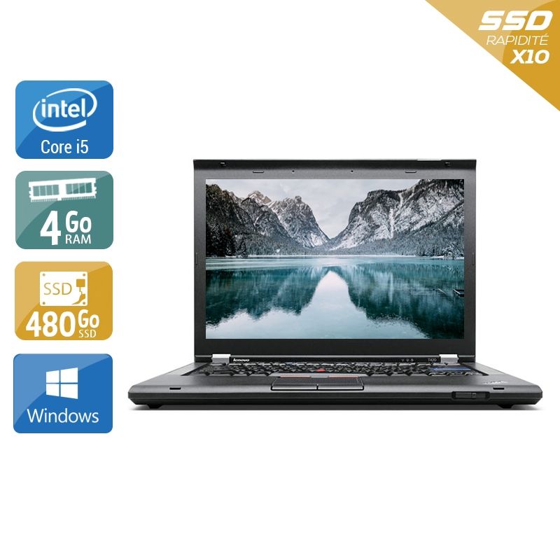 Lenovo ThinkPad T420 i5 4Go RAM 480Go SSD Windows 10