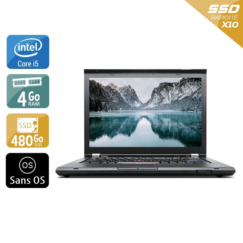 Lenovo ThinkPad T420 i5 4Go RAM 480Go SSD Sans OS