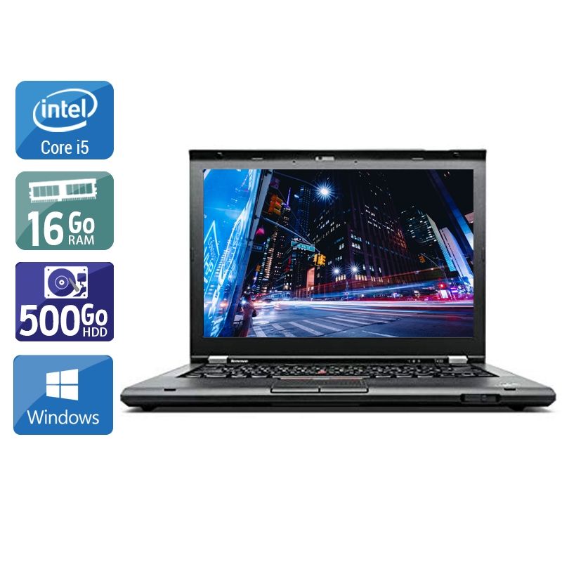 Lenovo ThinkPad T430 i5 16Go RAM 500Go HDD Windows 10