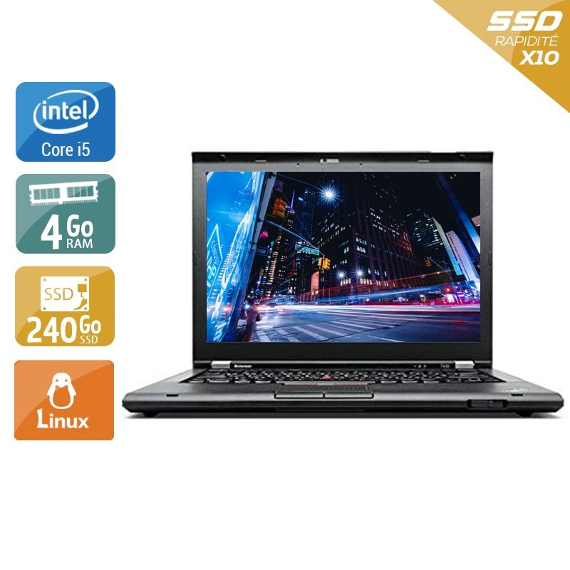 Lenovo ThinkPad T430 i5 4Go RAM 240Go SSD Linux