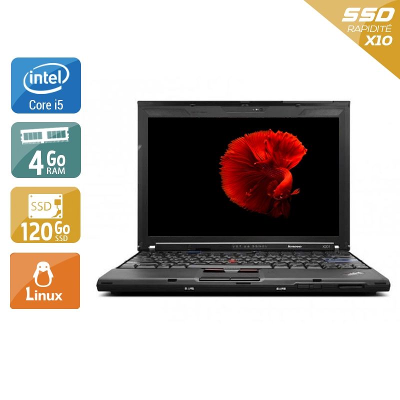 Lenovo ThinkPad X201 i5 4Go RAM 120Go SSD Linux