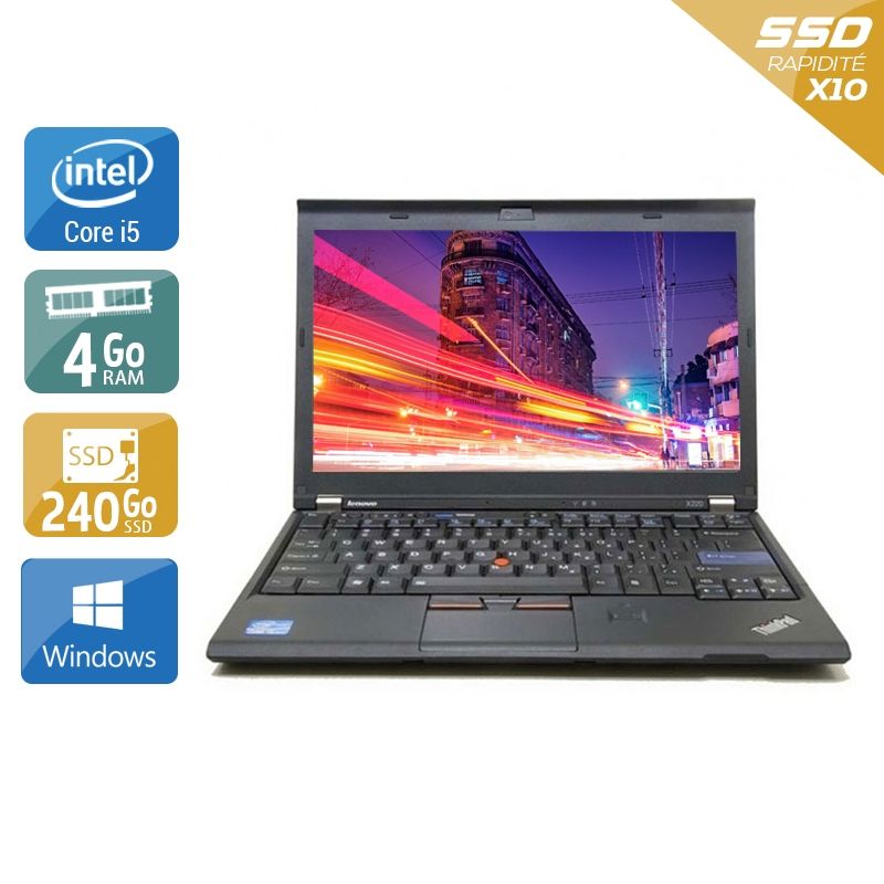 Lenovo ThinkPad X220 i5 4Go RAM 240Go SSD Windows 10