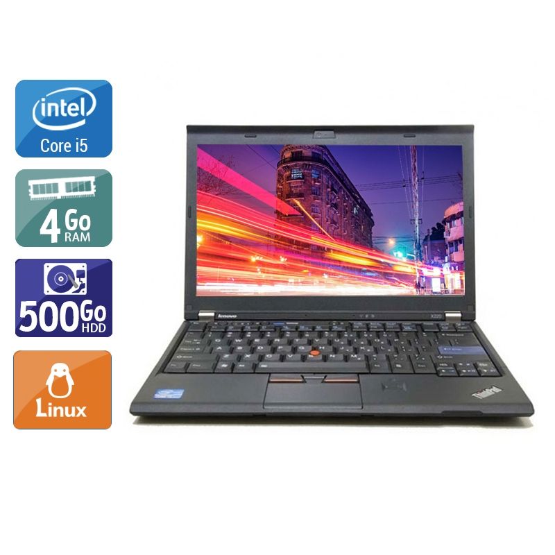 Lenovo ThinkPad X220 i5 4Go RAM 500Go HDD Linux