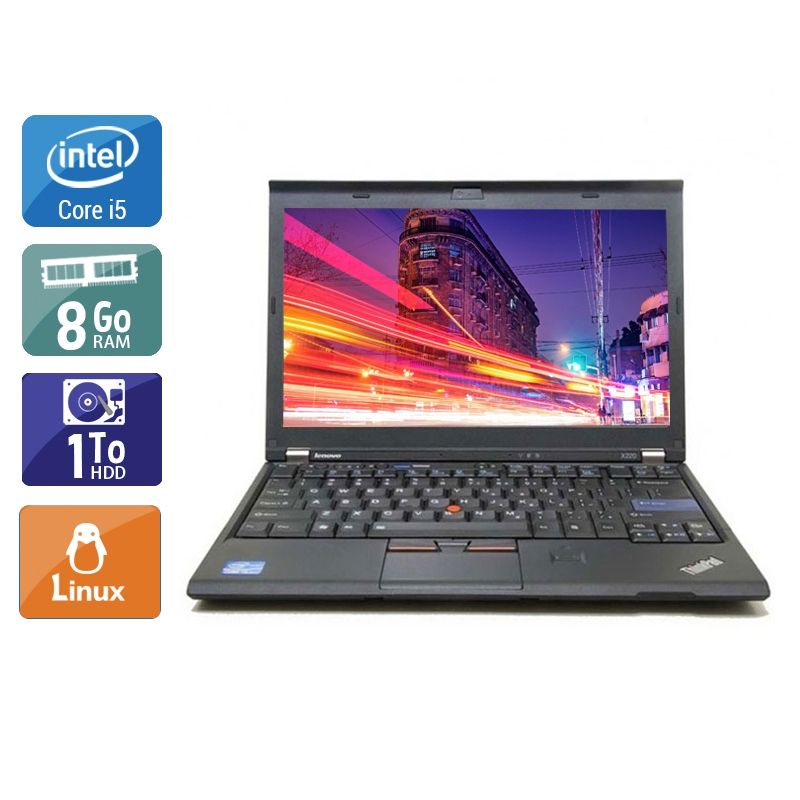 Lenovo ThinkPad X220 i5 8Go RAM 1To HDD Linux