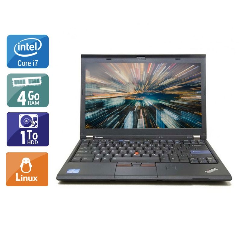 Lenovo ThinkPad X220 i7 4Go RAM 1To HDD Linux