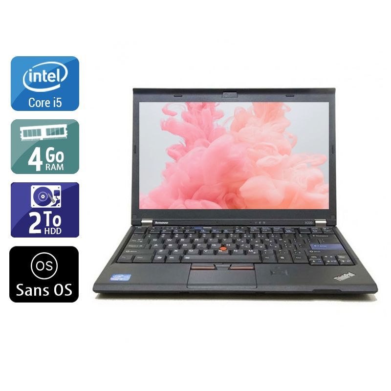 Lenovo ThinkPad X230 i5 4Go RAM 2To HDD Sans OS