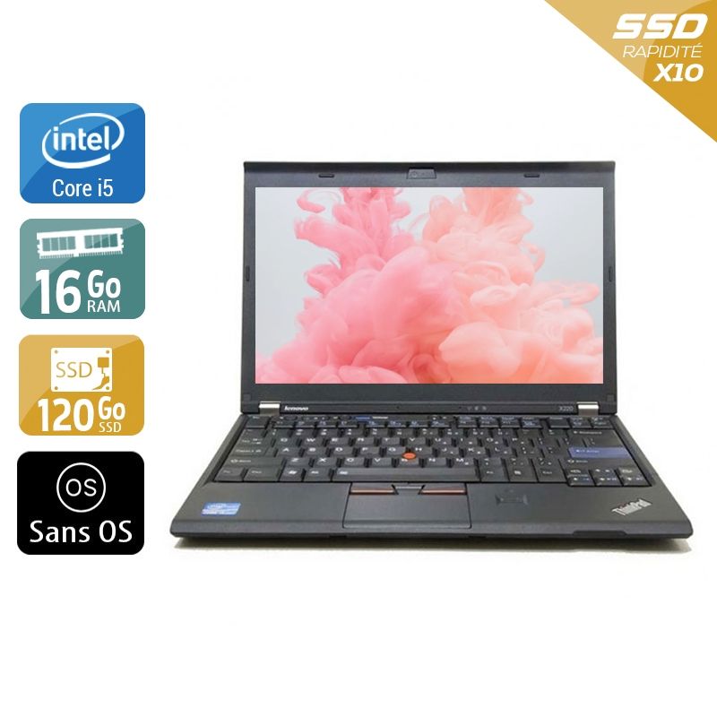 Lenovo ThinkPad X230 i5 16Go RAM 120Go SSD Sans OS