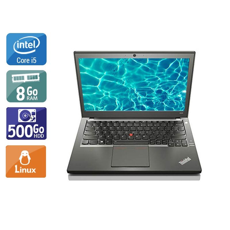 Lenovo ThinkPad X240 i5 8Go RAM 500Go HDD Linux