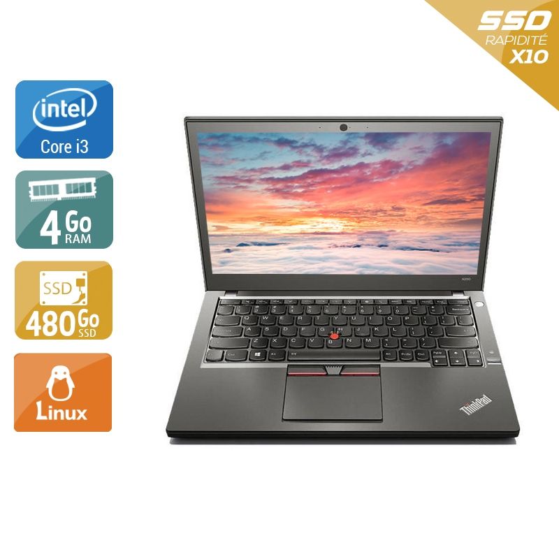 Lenovo ThinkPad X250 i3 4Go RAM 480Go SSD Linux