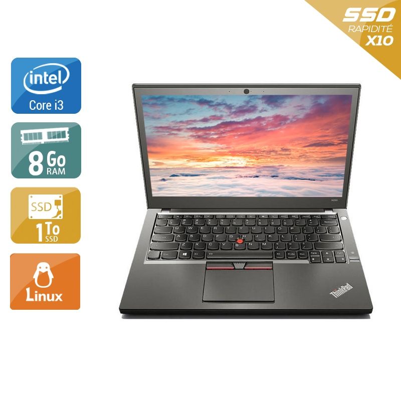 Lenovo ThinkPad X250 i3 8Go RAM 1To SSD Linux