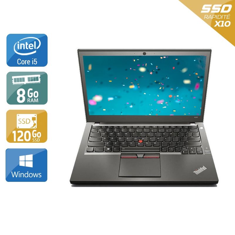 Lenovo ThinkPad X250 i5 8Go RAM 120Go SSD Windows 10