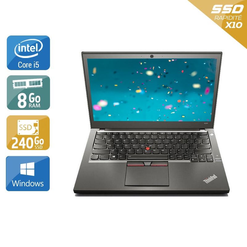 Lenovo ThinkPad X250 i5 8Go RAM 240Go SSD Windows 10