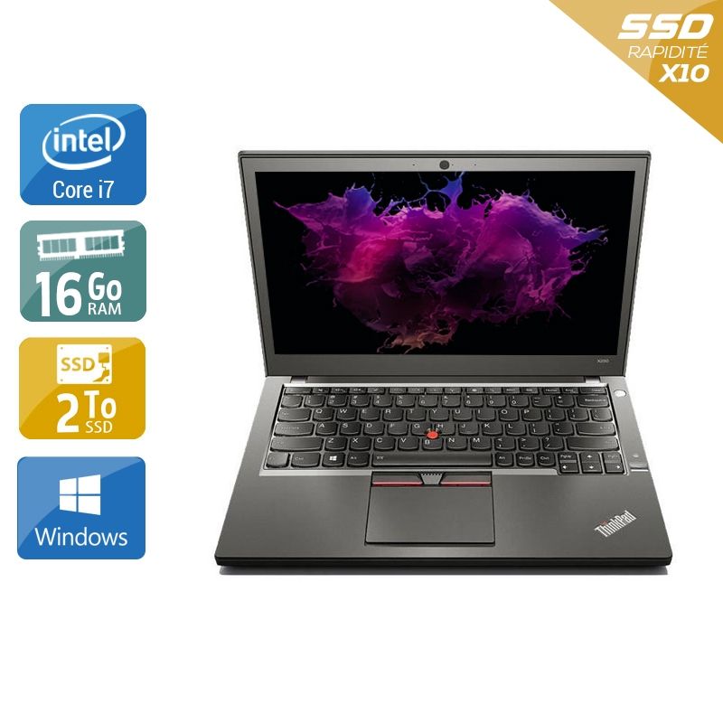 Lenovo ThinkPad X250 i7 16Go RAM 2To SSD Windows 10