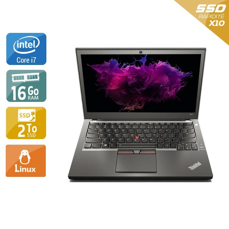 Lenovo ThinkPad X250 i7 16Go RAM 2To SSD Linux