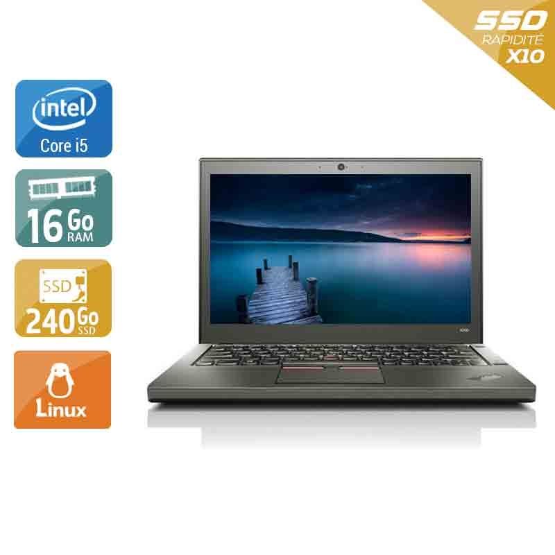 Lenovo ThinkPad X260 i5 16Go RAM 240Go SSD Linux