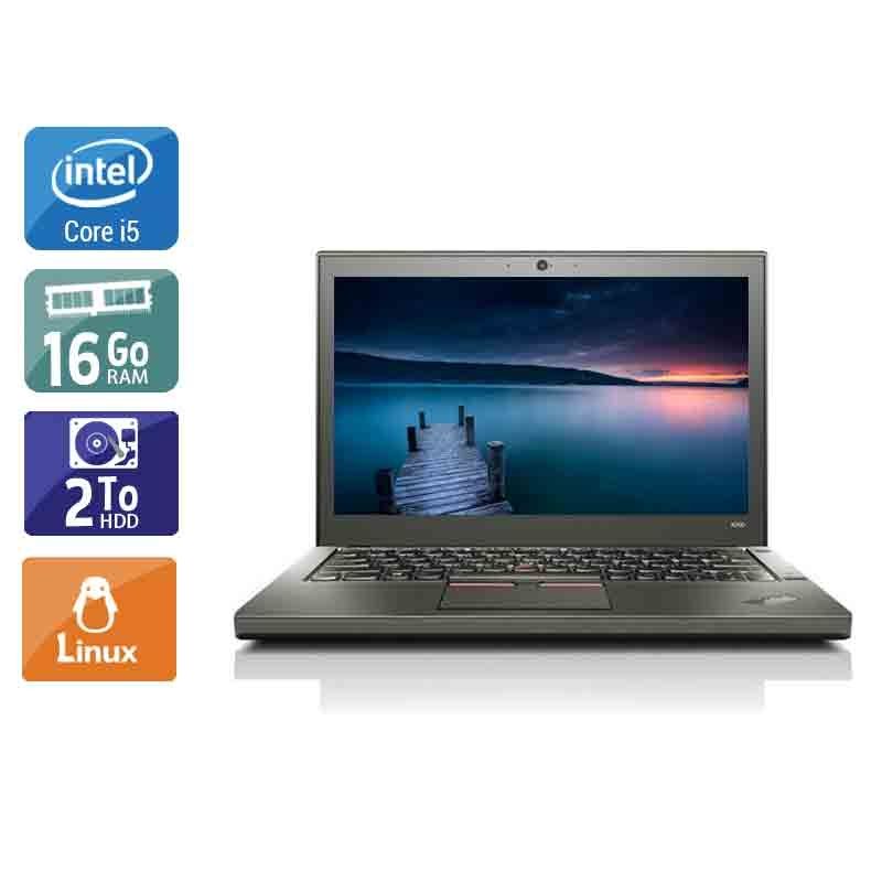 Lenovo ThinkPad X260 i5 16Go RAM 2To HDD Linux