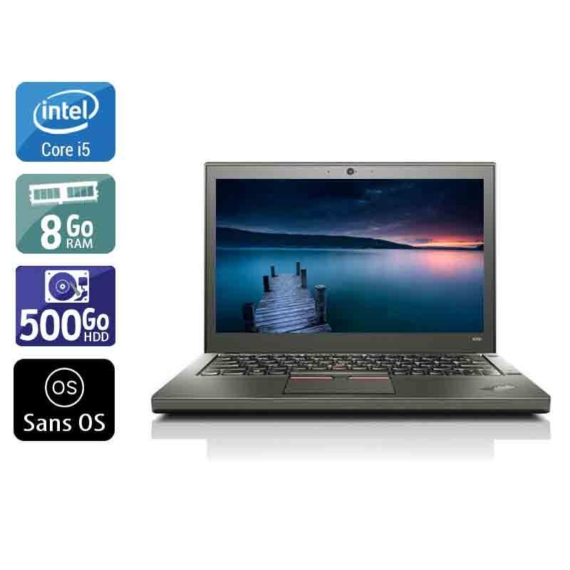 Lenovo ThinkPad X260 i5 8Go RAM 500Go HDD Sans OS