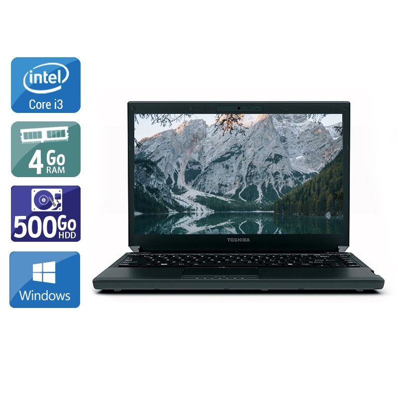 Toshiba Portégé R700 i3 4Go RAM 500Go HDD Windows 10