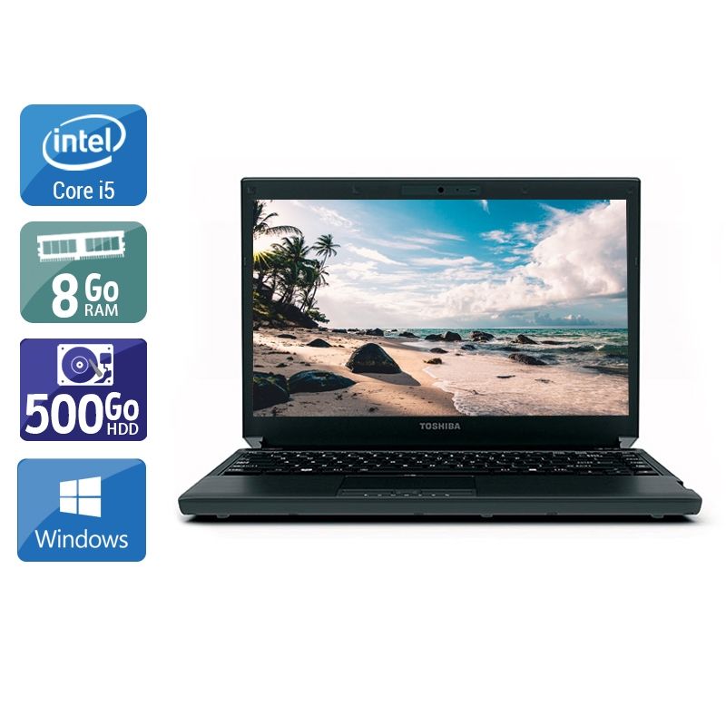 Toshiba Portégé R700 i5 8Go RAM 500Go HDD Windows 10