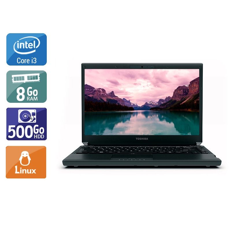 Toshiba Portégé R830 i3 8Go RAM 500Go HDD Linux