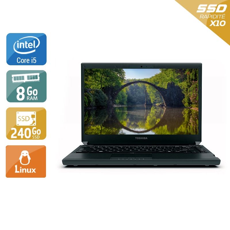 Toshiba Portégé R830 i7 8Go RAM 240Go SSD Linux