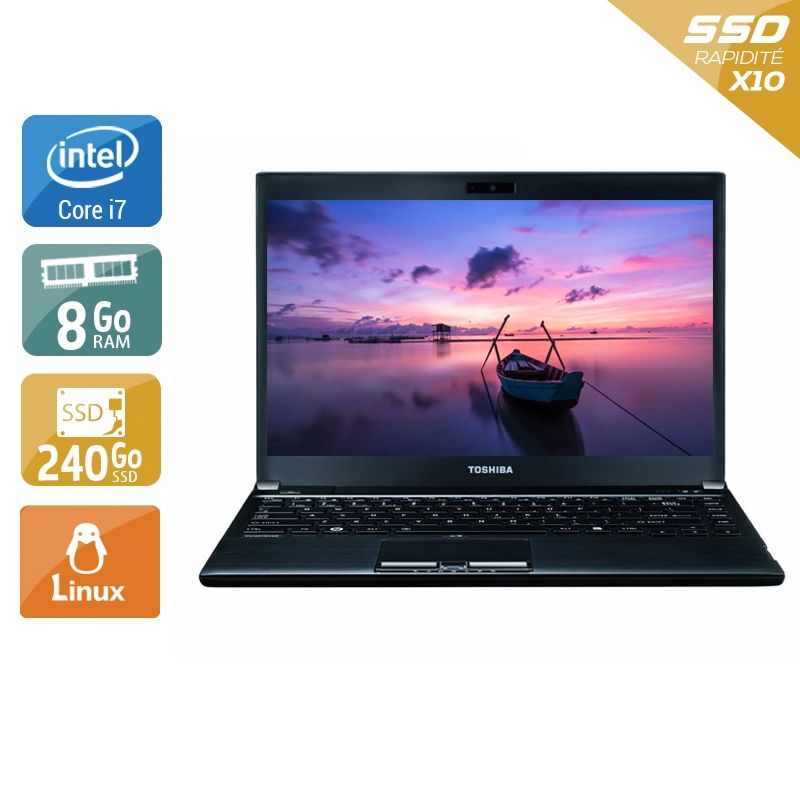 Toshiba Portégé R930 i7 8Go RAM 240Go SSD Linux