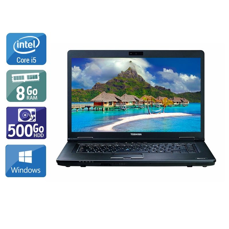 Toshiba Tecra A11 i5 8Go RAM 500Go HDD Windows 10