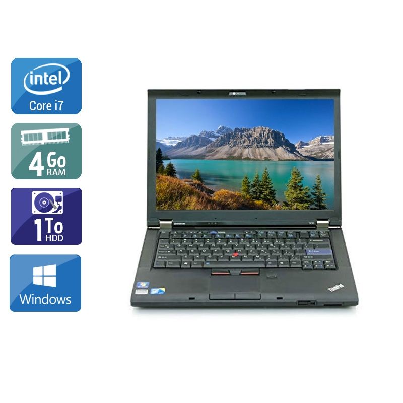 Lenovo ThinkPad T410 i7 4Go RAM 1To HDD Windows 10