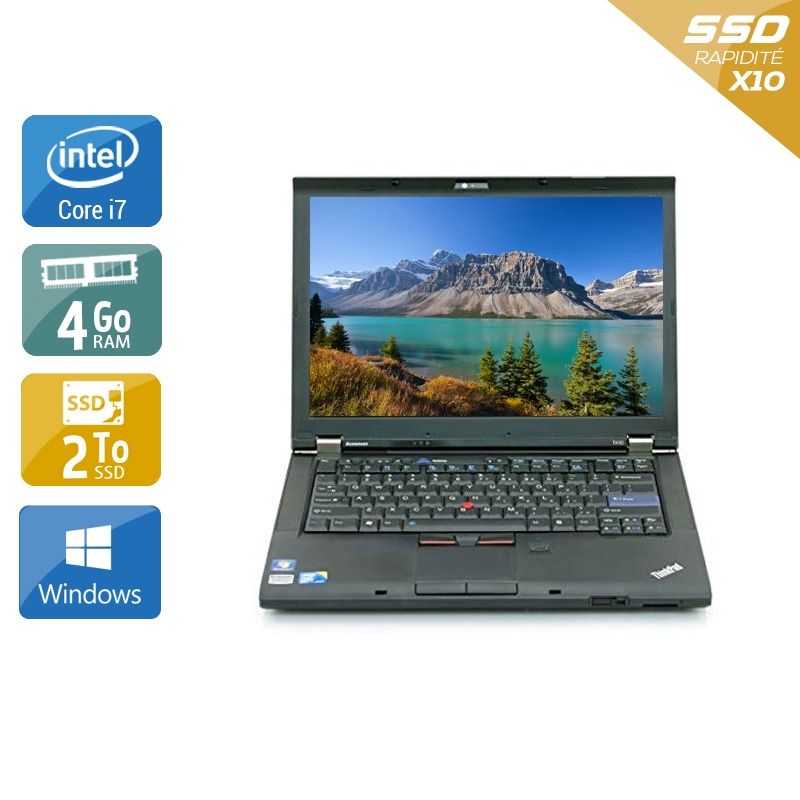Lenovo ThinkPad T410 i7 4Go RAM 2To SSD Windows 10