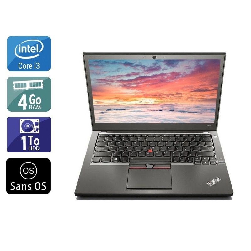 Lenovo ThinkPad X250 i3 4Go RAM 1To HDD Sans OS