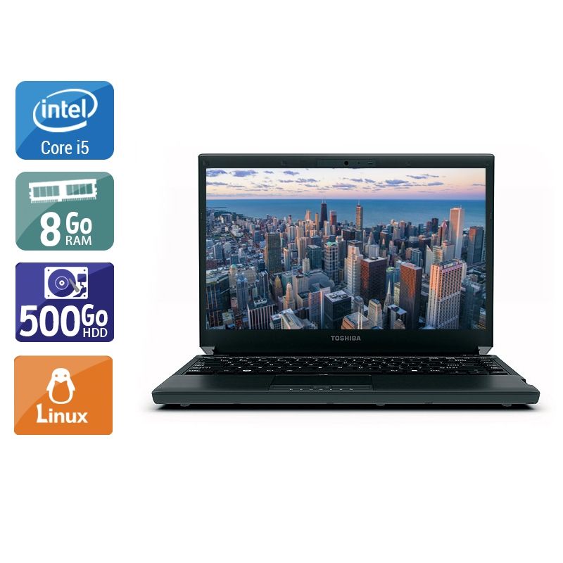 Toshiba Portégé R830 i5 8Go RAM 500Go HDD Linux