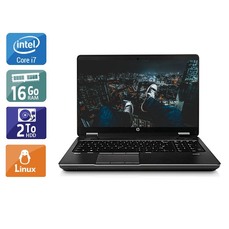 HP ZBook 15 G1 i7 16Go RAM 2To HDD Linux