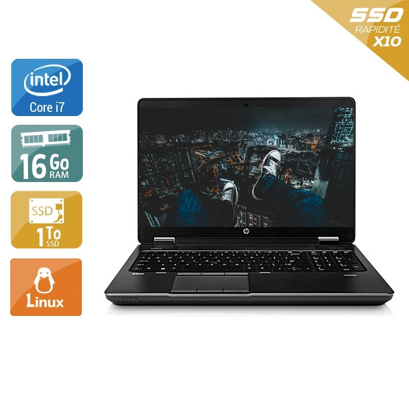 HP ZBook 15 G1 i7 16Go RAM 1To SSD Linux