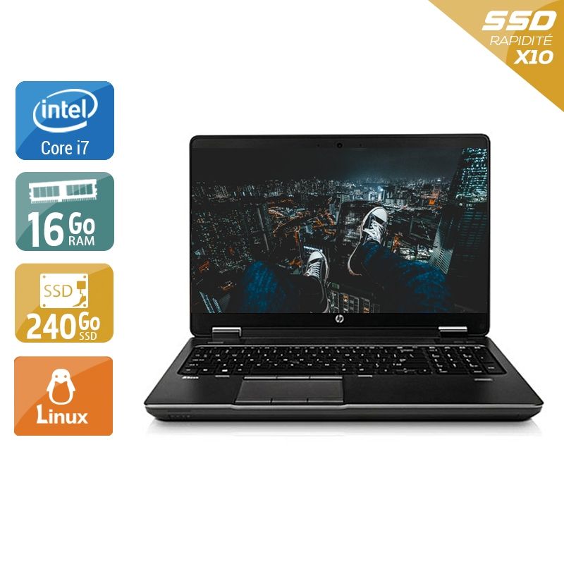 HP ZBook 15 G1 i7 16Go RAM 240Go SSD Linux