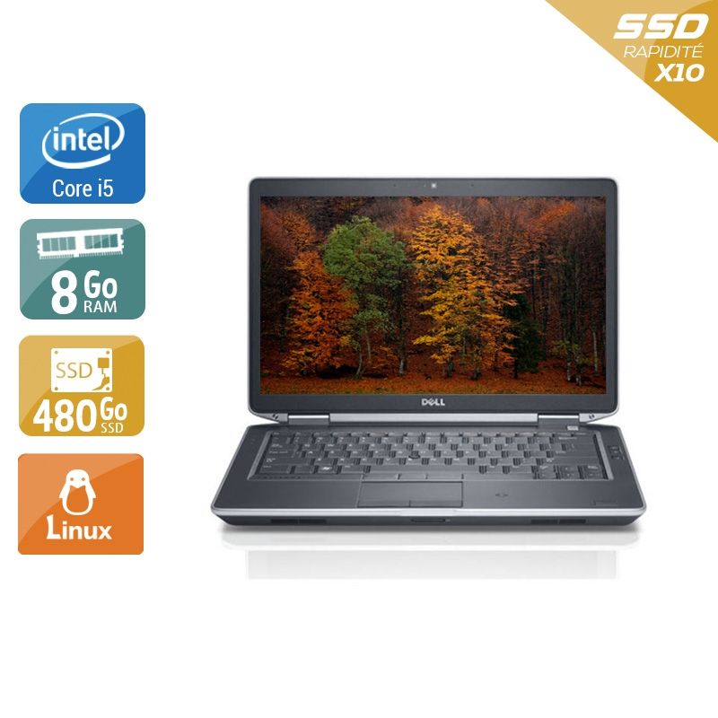 Dell Latitude E5430 i5 8Go RAM 480Go SSD Linux