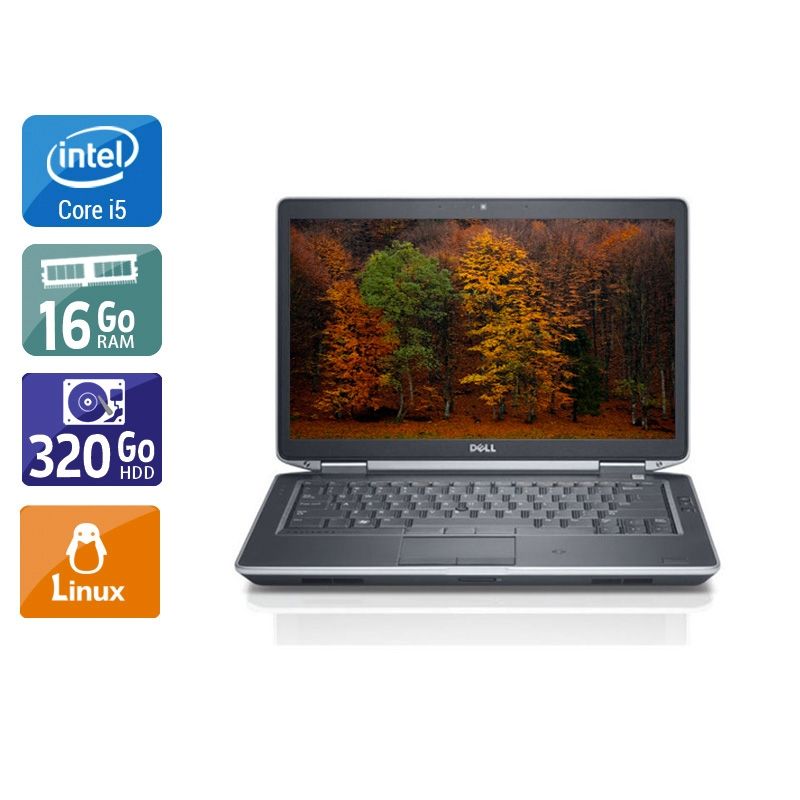 Dell Latitude E5430 i5 16Go RAM 320Go HDD Linux