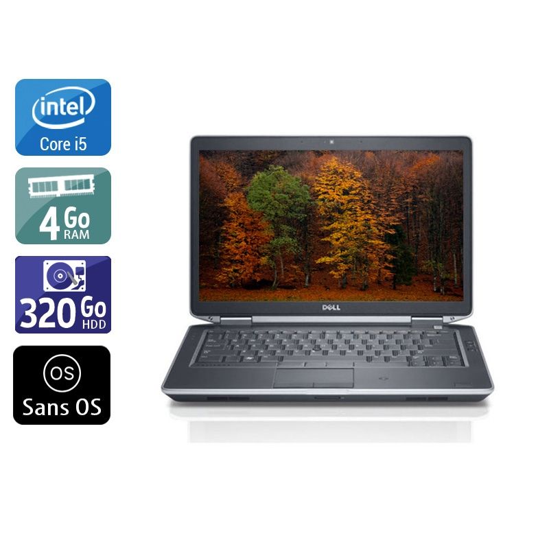 Dell Latitude E5430 i5 4Go RAM 320Go HDD Sans OS