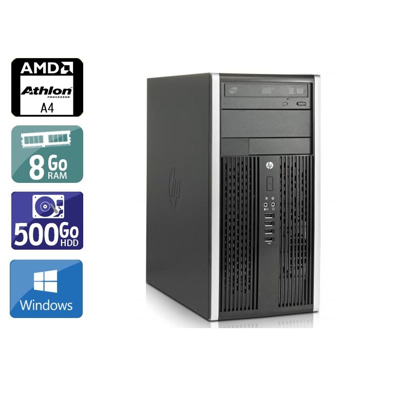 HP Compaq Pro 6305 Tower AMD A4 8Go RAM 500Go HDD Windows 10