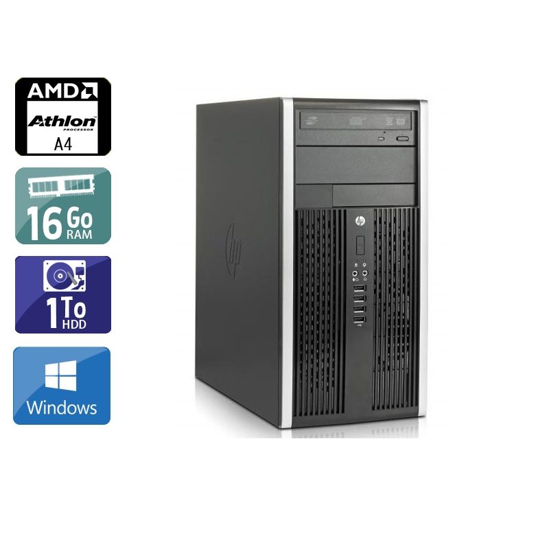 HP Compaq Pro 6305 Tower AMD A4 16Go RAM 1To HDD Windows 10