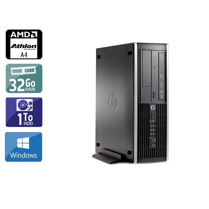 HP Compaq Pro 6305 SFF AMD A4 32Go RAM 1To HDD Windows 10