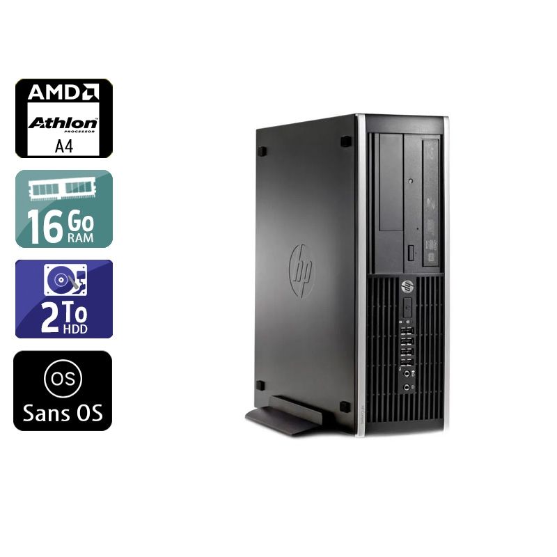 HP Compaq Pro 6305 SFF AMD A4 16Go RAM 2To HDD Sans OS