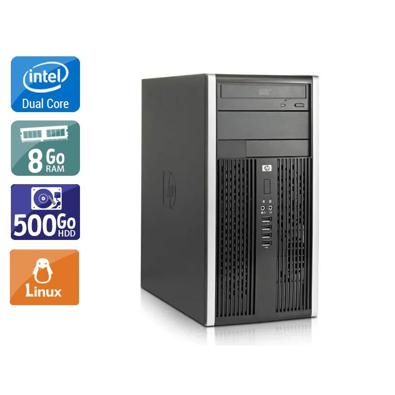 HP Compaq Pro 6000 Tower Dual Core 8Go RAM 500Go HDD Linux