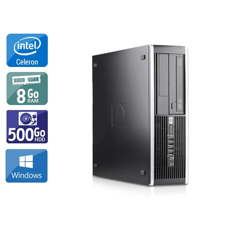 HP Compaq Pro 6000 SFF Celeron Dual Core 8Go RAM 500Go HDD Windows 10