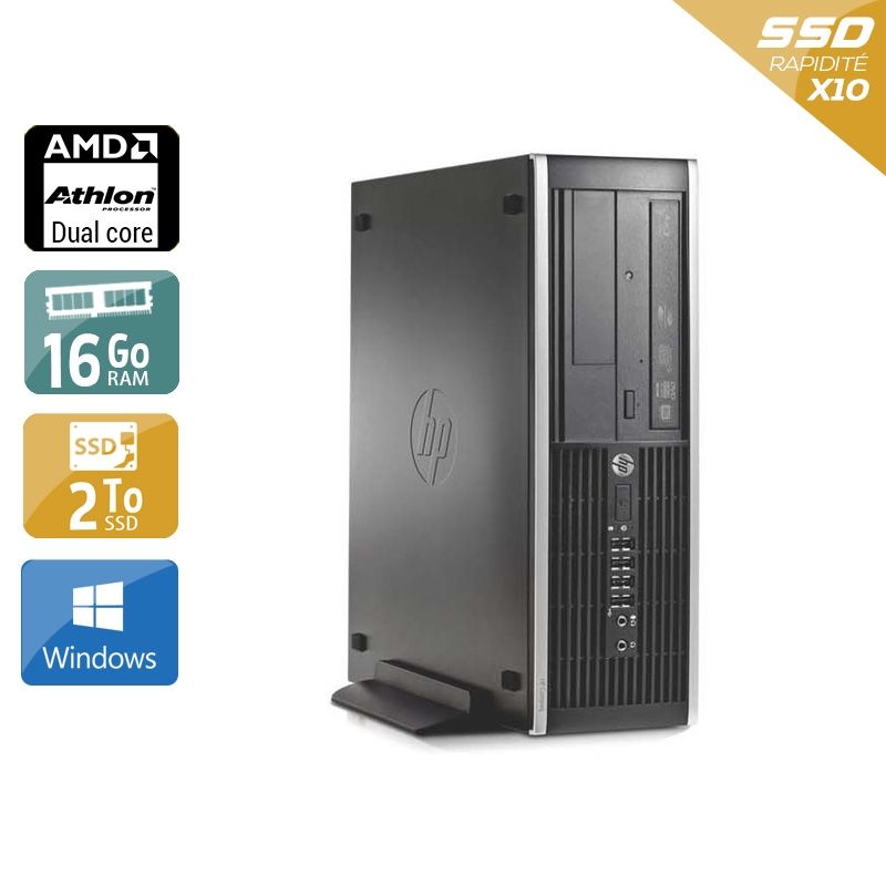 HP Compaq Pro 6005 SFF AMD Athlon Dual Core 16Go RAM 2To SSD Windows 10