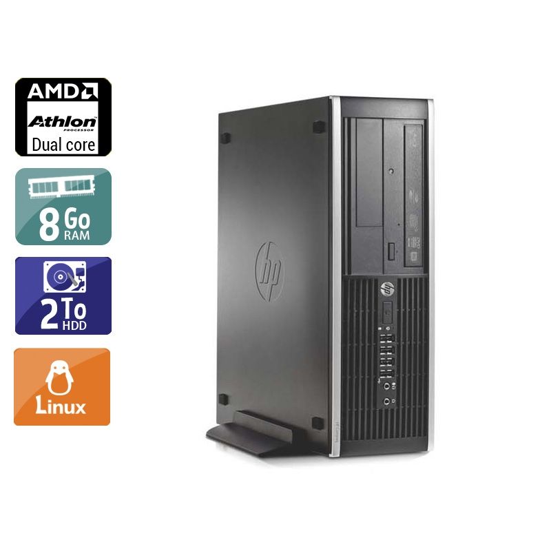 HP Compaq Pro 6005 SFF AMD Athlon Dual Core 8Go RAM 2To HDD Linux