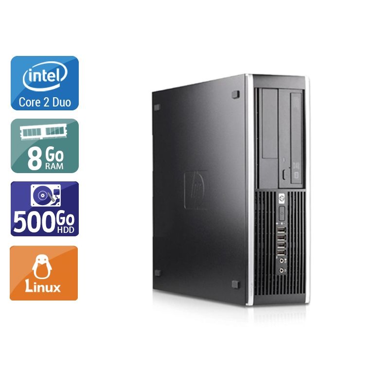 HP Compaq Pro 6000 SFF Core 2 Duo 8Go RAM 500Go HDD Linux