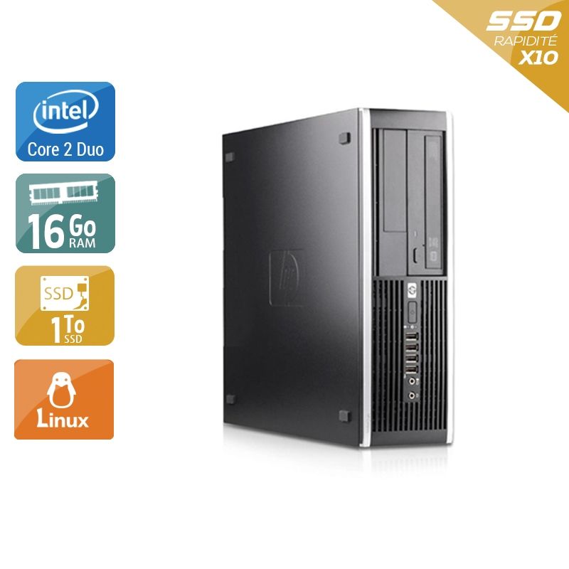 HP Compaq Pro 6000 SFF Core 2 Duo 16Go RAM 1To SSD Linux